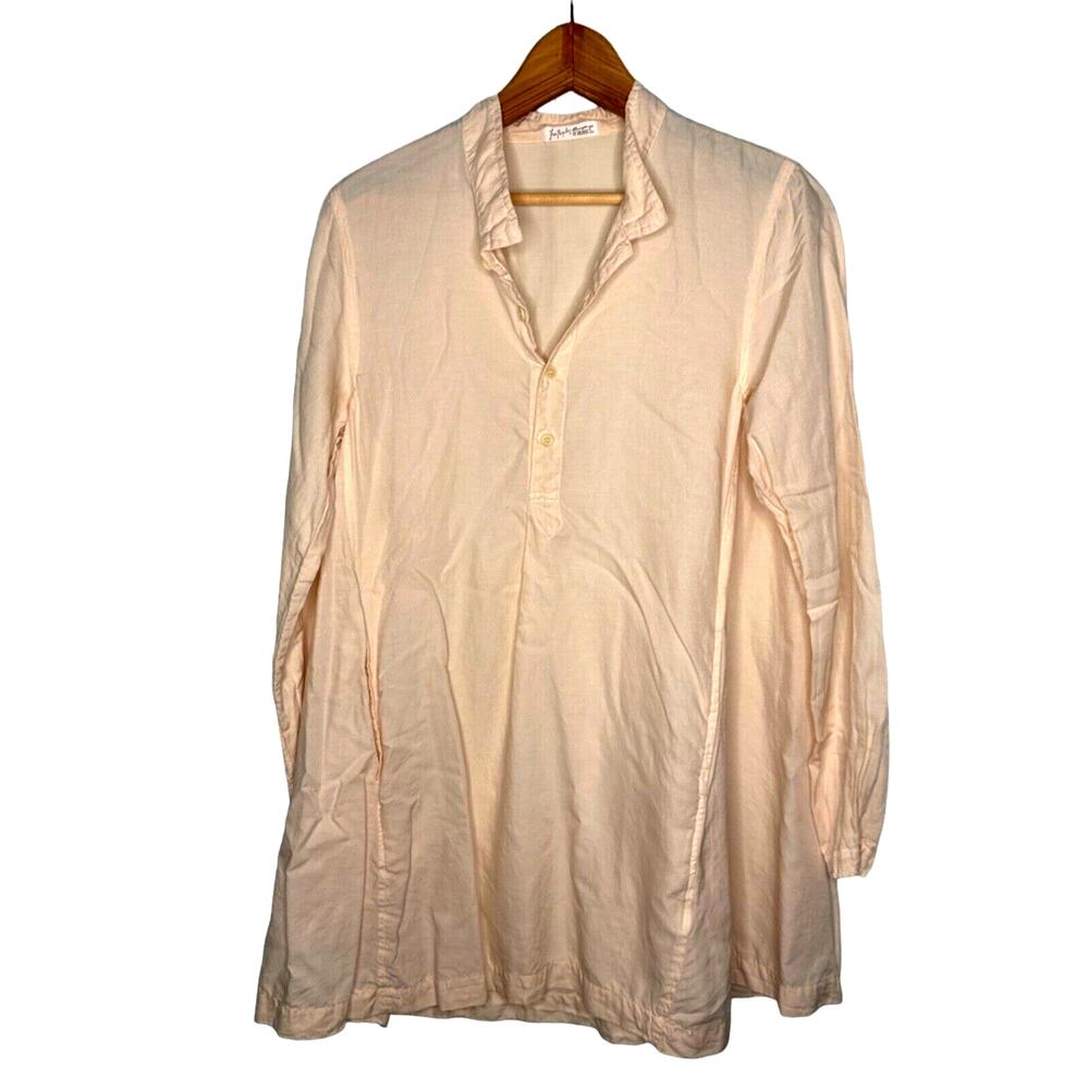 New Free People x CP Shades Jasmine Tunic Cotton/Silk Blend $225 XS Pink
